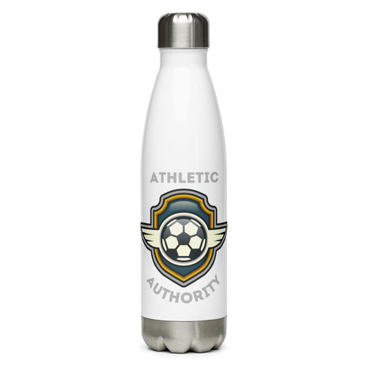 Athletic Authority "Soccer Crest" Stainless Steel Water Bottle