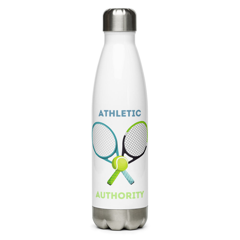 Athletic Authority "Tennis Racquets" Stainless Steel Water Bottle