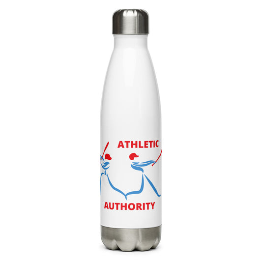 Athletic Authority "Baseball Swing" Stainless Steel Water Bottle