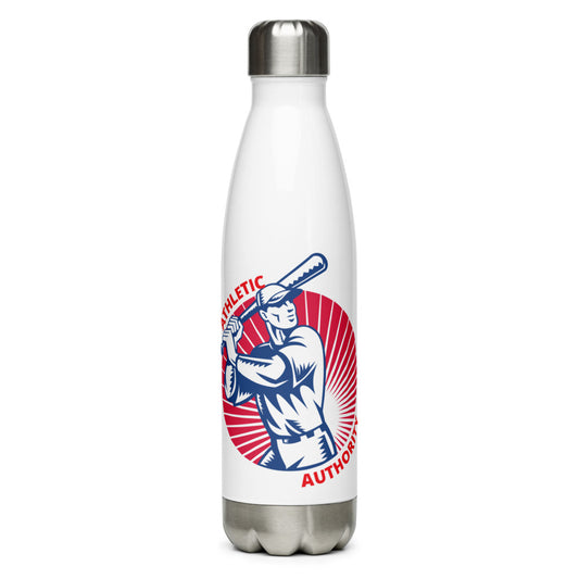 Athletic Authority  "Baseball Batter" Stainless Steel Water Bottle