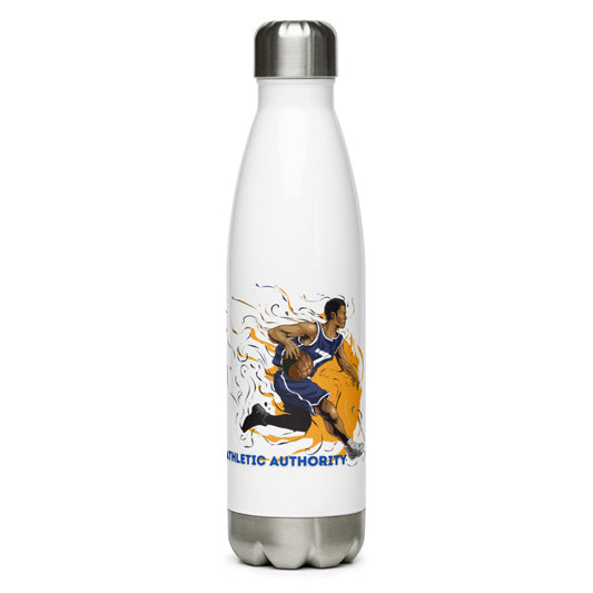 Athletic Authority "Basketball Flame" Stainless Steel Water Bottle