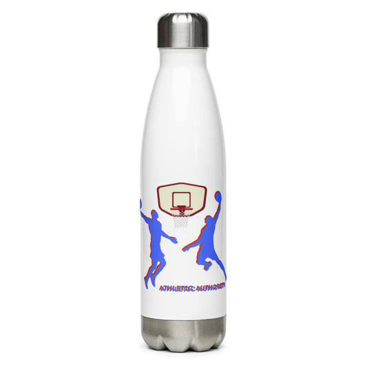 Athletic Authority "Basketball Double Dunk" Stainless Steel Water Bottle