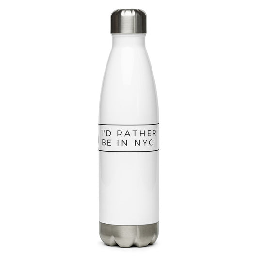 MYNY Hub "I'd Rather Be In NYC" Stainless Steel Water Bottle