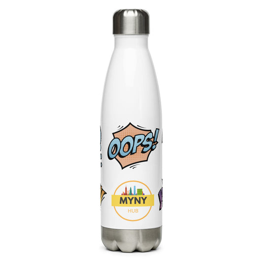 MYNY Hub "OOPS!" Stainless Steel Water Bottle
