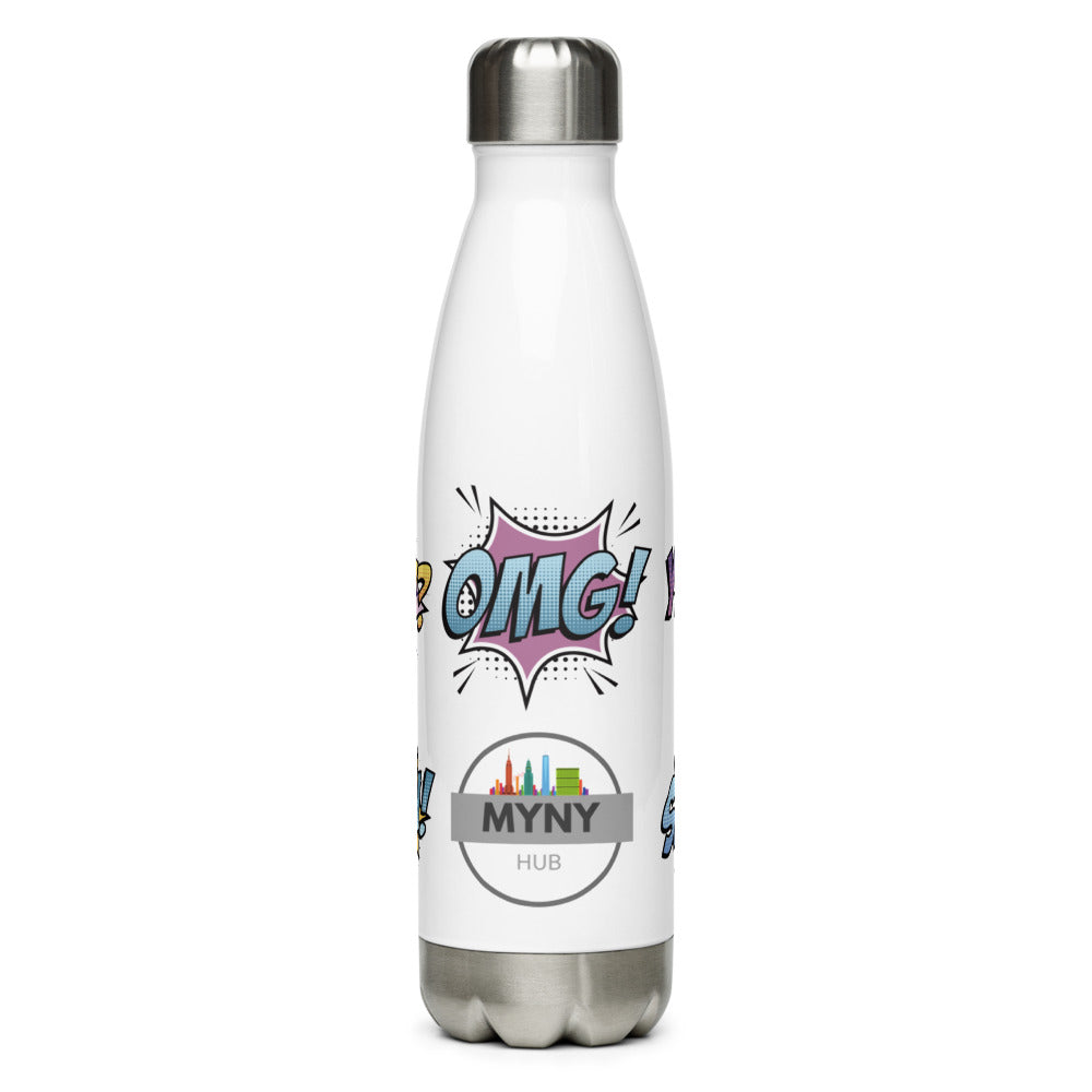 MYNY Hub "OMG" Stainless Steel Water Bottle