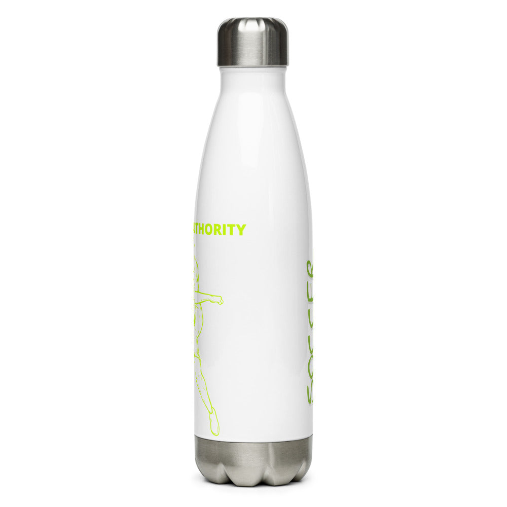 Athletic Authority "Soccer Kick" Stainless Steel Water Bottle