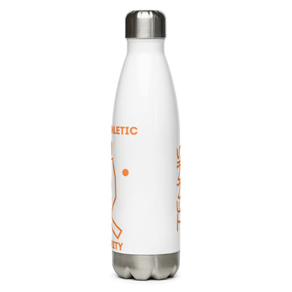 Athletic Authority "Tennis Orange" Stainless Steel Water Bottle