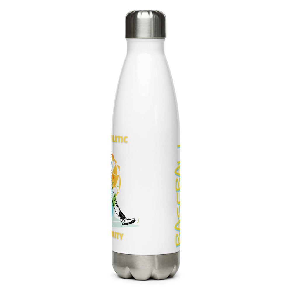 Athletic Authority "Baseball Hit" Stainless Steel Water Bottle