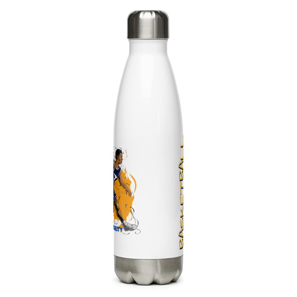 Athletic Authority "Basketball Flame" Stainless Steel Water Bottle