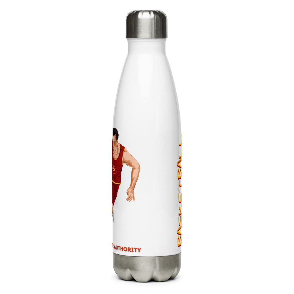 Athletic Authority  "Basketball Push" Stainless Steel Water Bottle