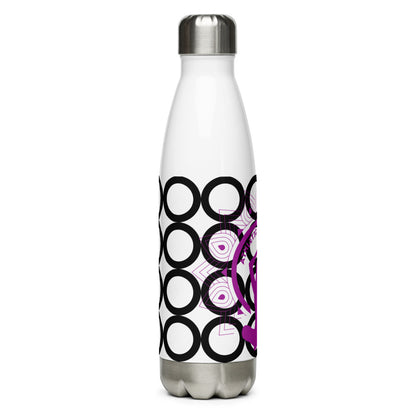 Athletic Authority "Circles Black" Stainless Steel Water Bottle