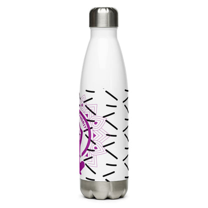 Athletic Authority "Black Dashes" Stainless Steel Water Bottle