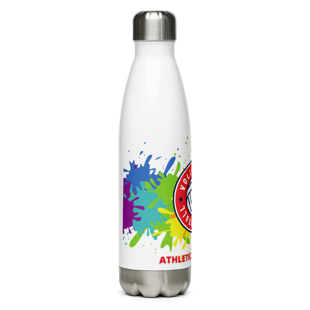 Athletic Authority "Volleyball Splash" Stainless Steel Water Bottle