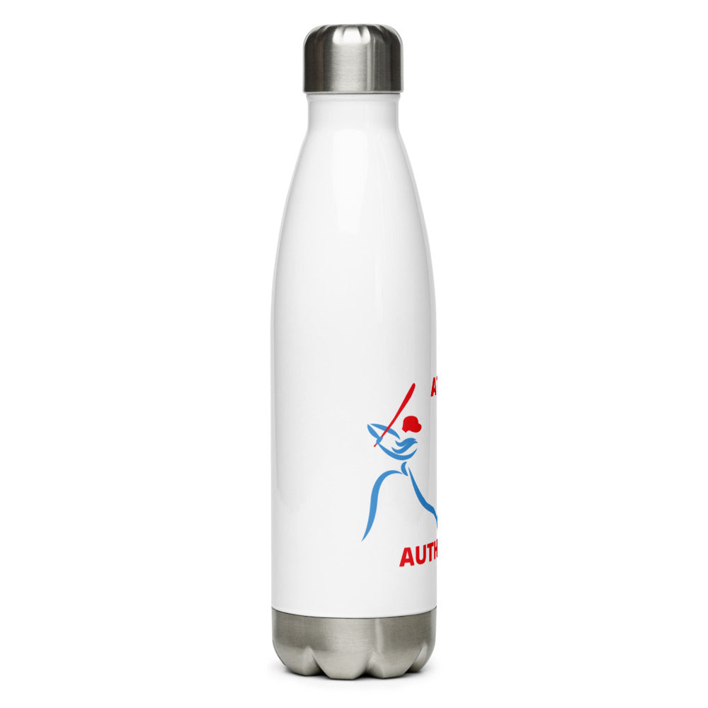 Athletic Authority "Baseball Swing" Stainless Steel Water Bottle