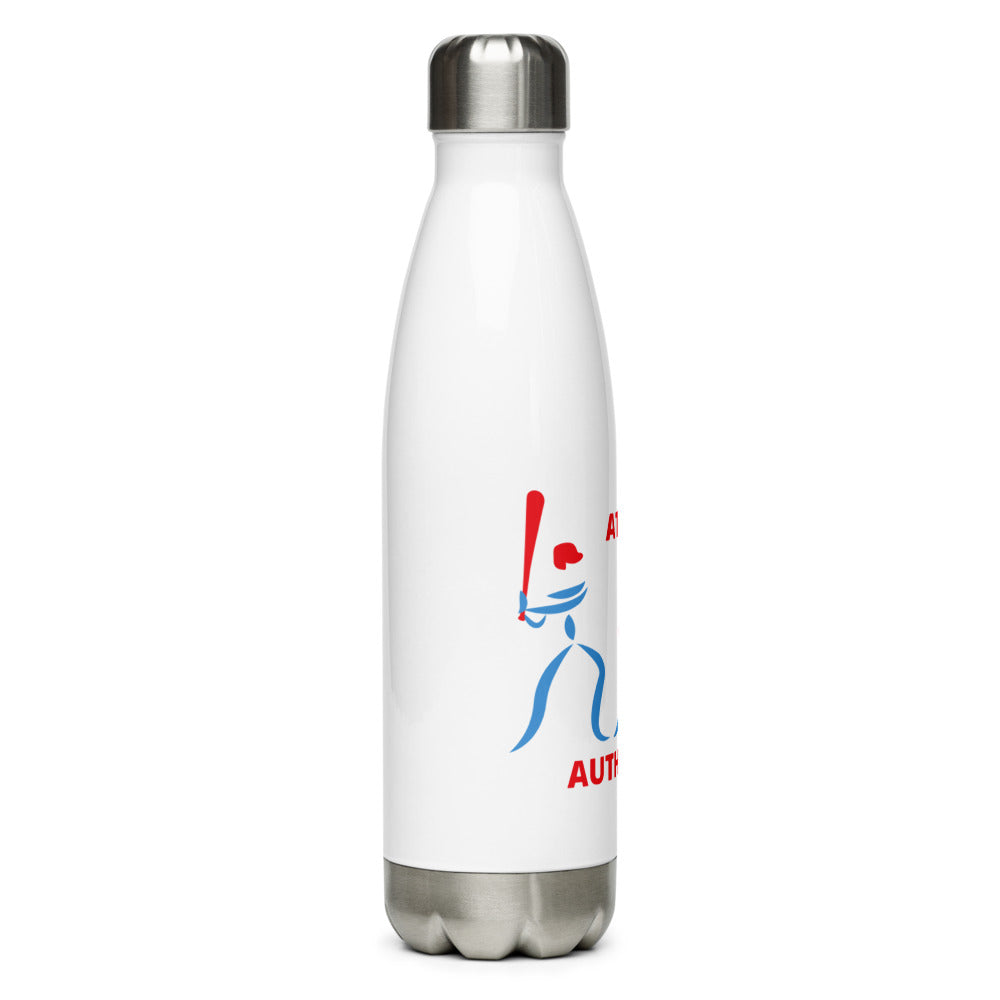 Athletic Authority  "Baseball Pitch" Stainless Steel Water Bottle