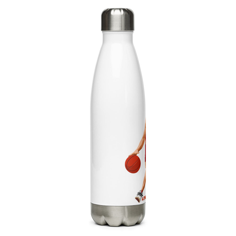 Athletic Authority  "Basketball Push" Stainless Steel Water Bottle