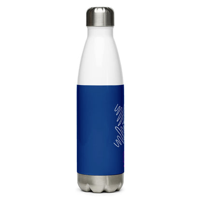 Athletic Authority "Yoga Blue Waves" Stainless Steel Water Bottle