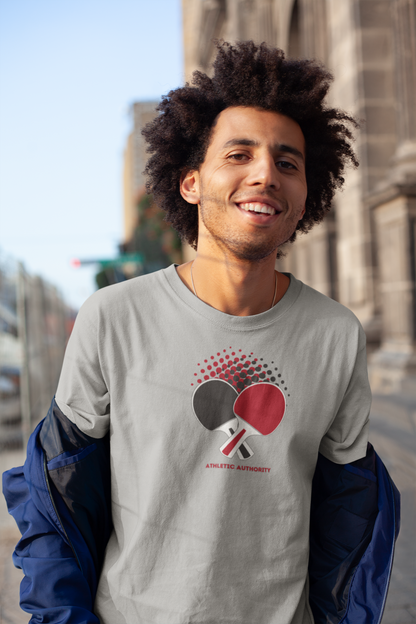 Athletic Authority "Table Tennis Bats" Unisex Tri-Blend Short sleeve t-shirt