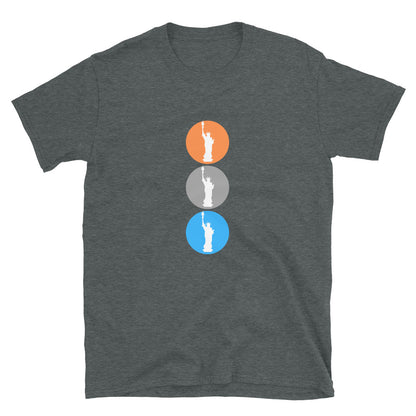 MYNY Hub "Liberty NY Traffic Light" Short-Sleeve Unisex T-Shirt