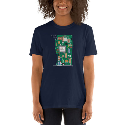 MYNY Hub "Circuit Board Green" Short-Sleeve Unisex T-Shirt