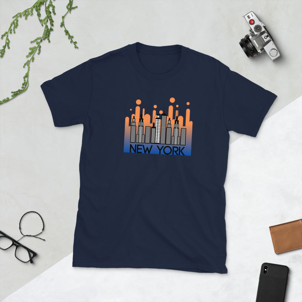 MYNY Hub "Bubblin' SKYLINE" Short-Sleeve Unisex T-Shirt