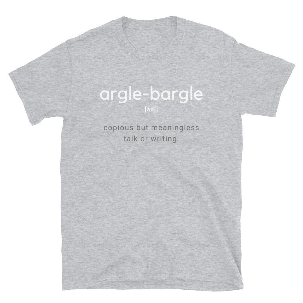 Word Nurd  "Argle-bargle" Short-Sleeve Unisex T-Shirt