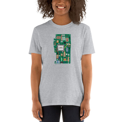 MYNY Hub "Circuit Board Green" Short-Sleeve Unisex T-Shirt