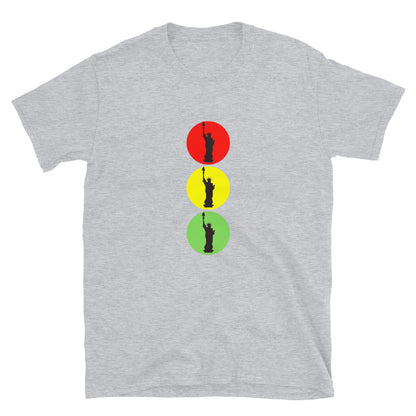 MYNY Hub "Liberty NY Traffic Light 2" Short-Sleeve Unisex T-Shirt