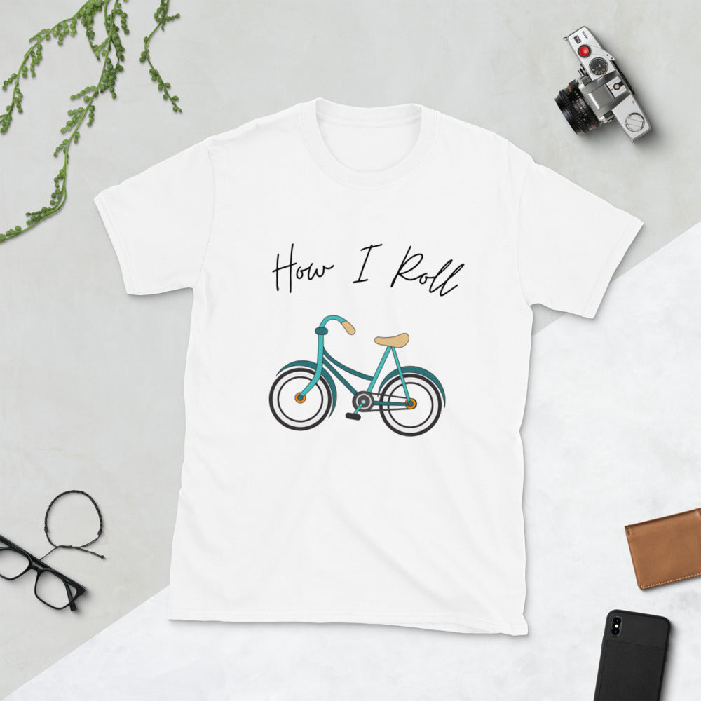 MYNY Hub "How I Roll" Short-Sleeve Unisex T-Shirt - Bicycle front