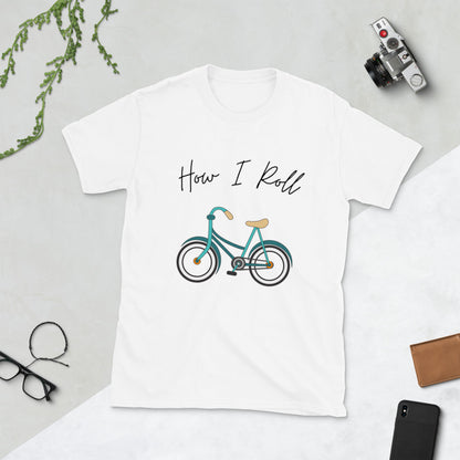 MYNY Hub "How I Roll" Short-Sleeve Unisex T-Shirt - Bicycle front