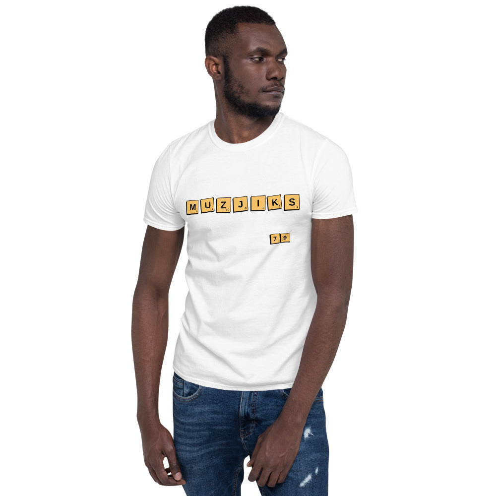 Word Nurd "Muzjiks79" Short-Sleeve Unisex T-Shirt white