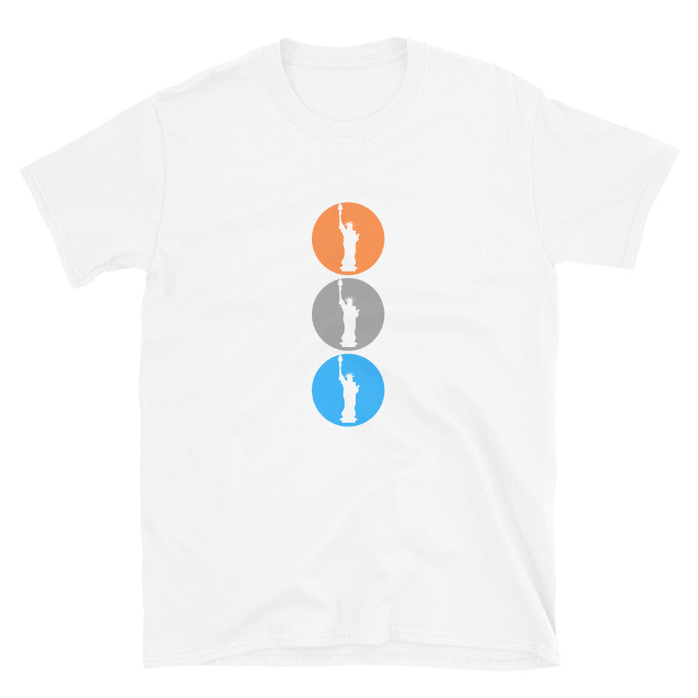 MYNY Hub "Liberty NY Traffic Light" Short-Sleeve Unisex T-Shirt