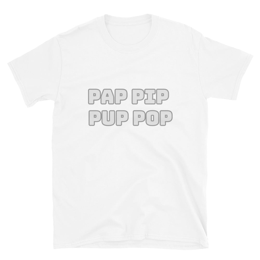 Word Nurd "Pap, Pip, Pup, Pop" Unisex T shirt