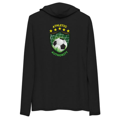 Athletic Authority "Soccer/Football Pitch Crest" Unisex Lightweight Hoodie