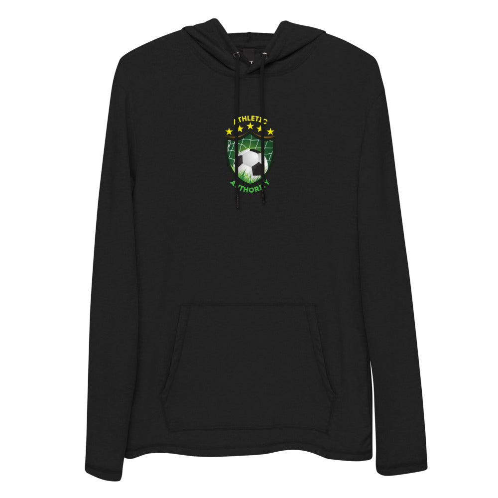 Athletic Authority "Soccer/Football Pitch Crest" Unisex Lightweight Hoodie