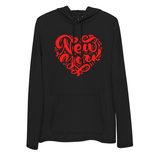 MYNY Hub "NY Heart" Unisex Lightweight Hoodie