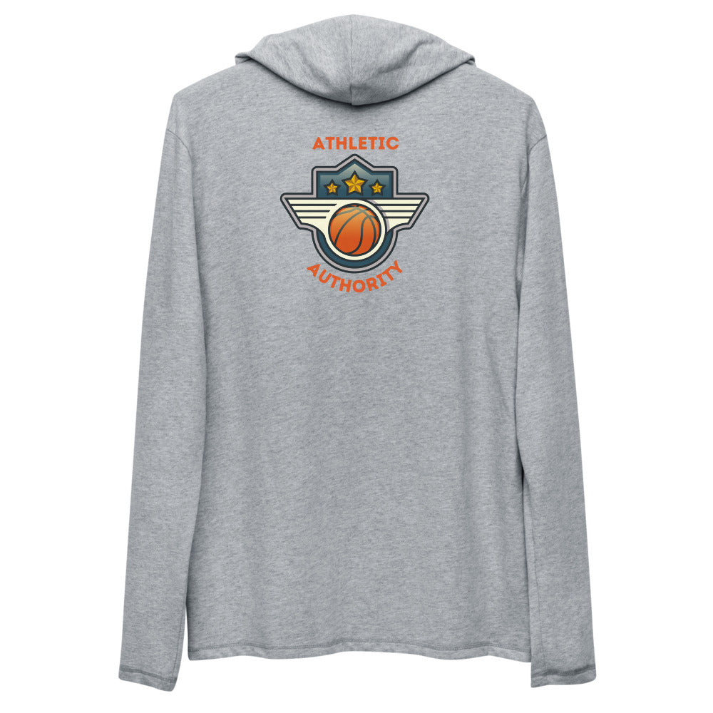 Athletic Authority Basketball Crest" Unisex Lightweight Hoodie