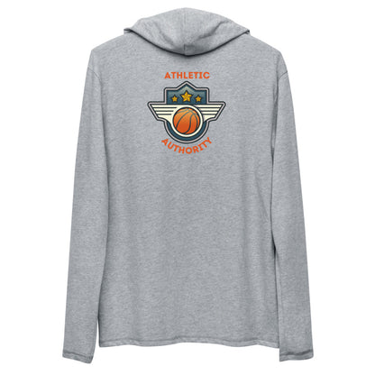 Athletic Authority Basketball Crest" Unisex Lightweight Hoodie