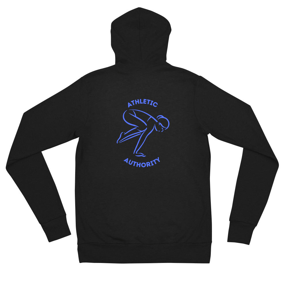 Athletic Authority "Balance" Unisex Lightweight Zipper Hoodie