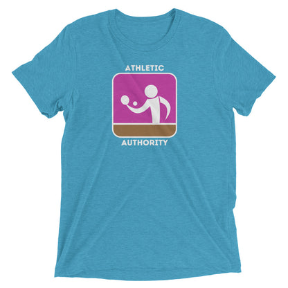 Athletic Authority "Table Tennis Forehand" Unisex Tri-Blend Short sleeve t-shirt