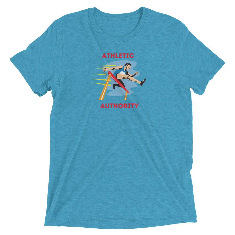 Athletic Authority "Hurdles" Unisex Tri-Blend Short sleeve t-shirt