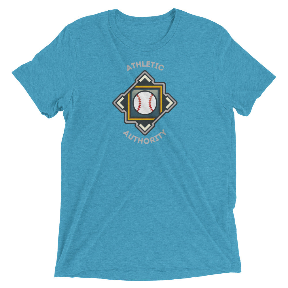 Athletic Authority  "Baseball Crest" Unisex Tri-Blend Short sleeve t-shirt