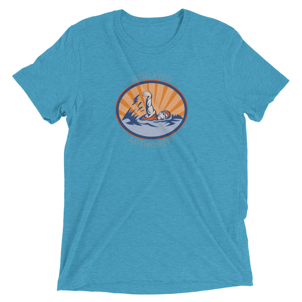 Athletic Authority "Wild Swimming" Unisex Tri-Blend Short sleeve t-shirt