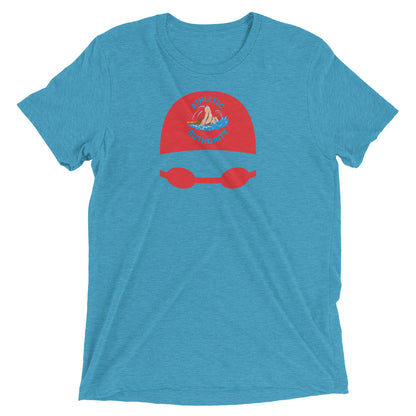 Athletic Authority "Swimming Cap Red" Unisex Tri-Blend Short sleeve t-shirt