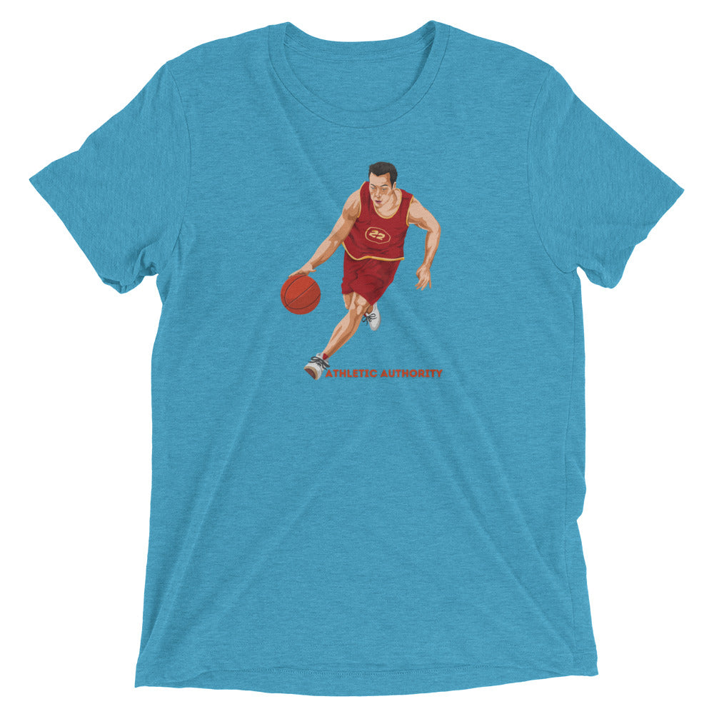 Athletic Authority "Basketball Push" Unisex Tri-Blend Short sleeve t-shirt