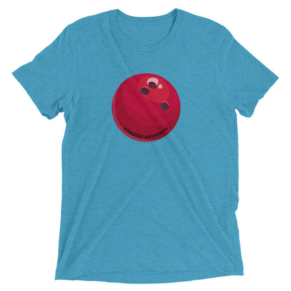 Athletic Authority "Bowling Red Ball" Unisex Tri-Blend Short sleeve t-shirt