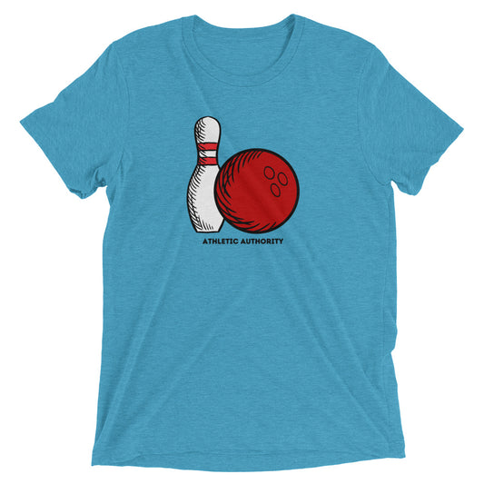 Athletic Authority "Bowling Single" Unisex Tri-Blend Short sleeve t-shirt