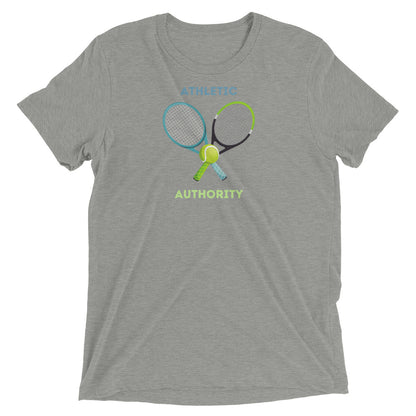 Athletic Authority "Tennis Racquets" Unisex Tri-Blend Short sleeve t-shirt