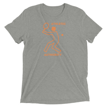 Athletic Authority "Tennis Orange" Unisex Tri-Blend Short sleeve t-shirt