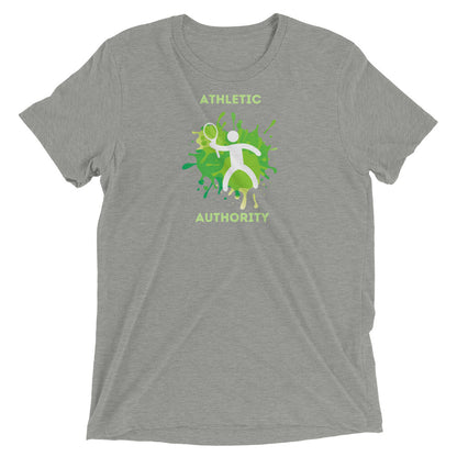 Athletic Authority "Tennis Splash" Unisex Tri-Blend Short sleeve t-shirt